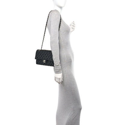 Chanel Lambskin Quilted Medium Double Flap Black 2 of 10