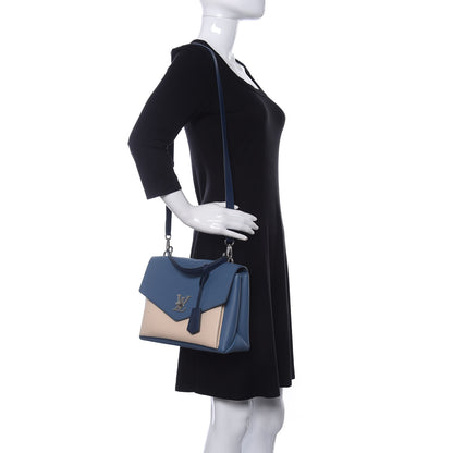 Louis Vuitton Soft Calfskin My Lockme Top Handle Bleuet Vanille 2 of 10