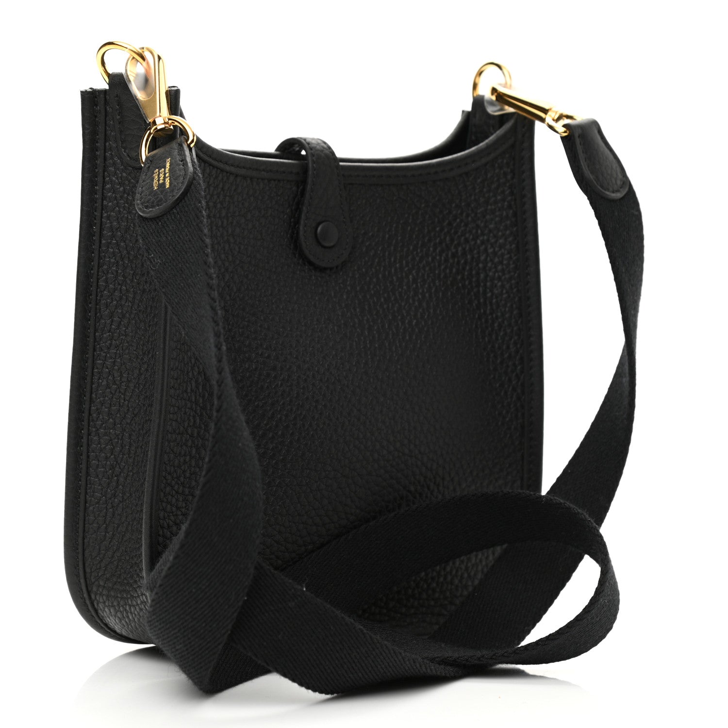 Hermes Taurillon Clemence Evelyne TPM Black 3 of 11
