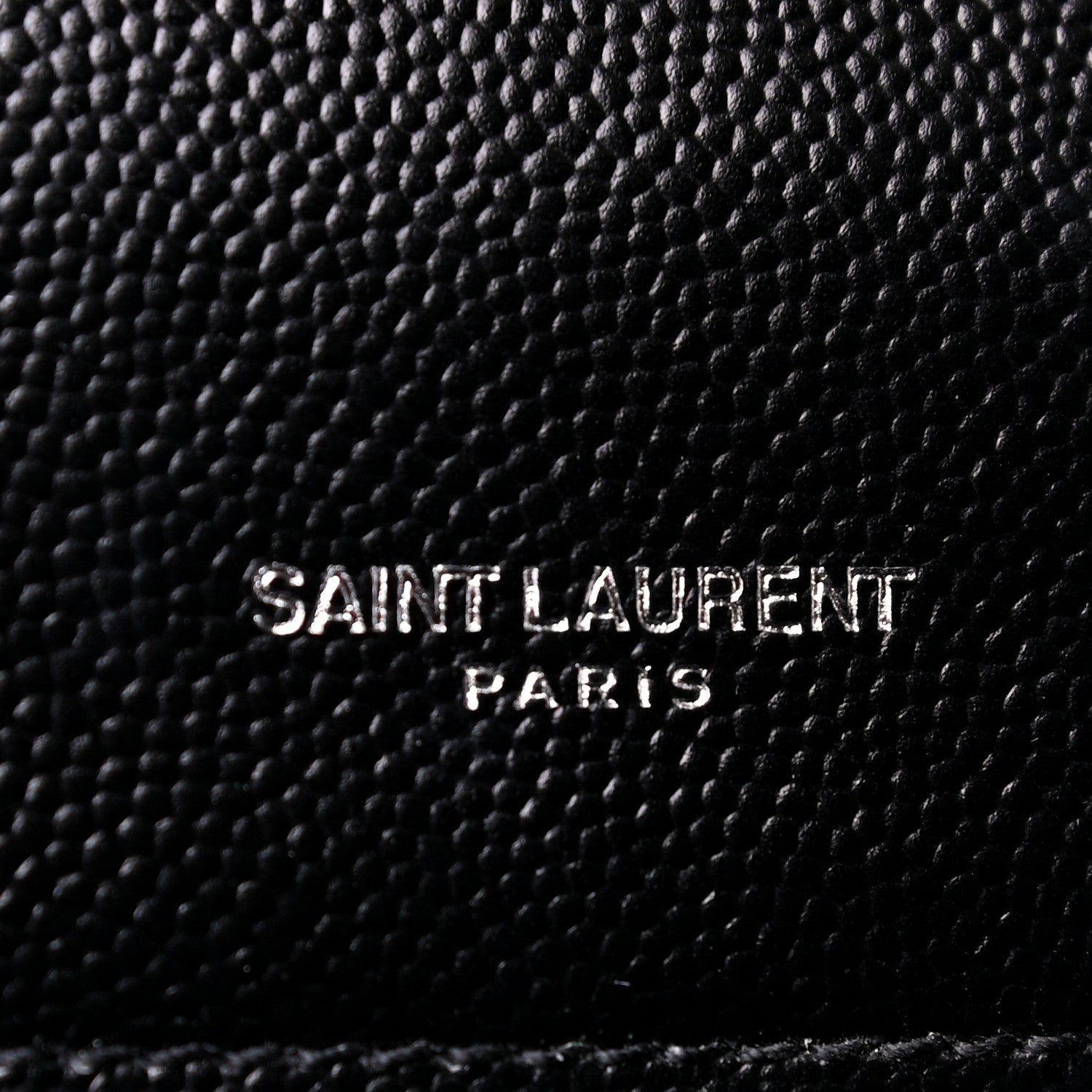 Saint Laurent Grain De Poudre Textured Mixed Matelasse Triquilt Medium Monogram Satchel Black 6 of 10