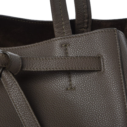 Celine Soft Grained Calfskin Small Belt Cabas Phantom Taupe 9 of 14