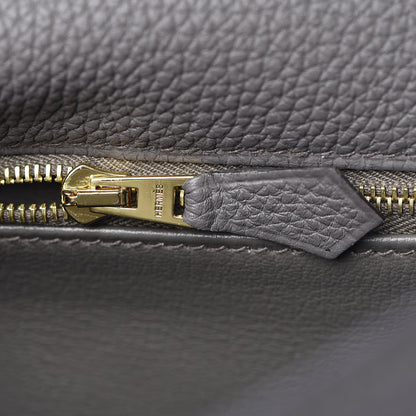 Hermes Togo Kelly Retourne 28 Etain 24 of 38