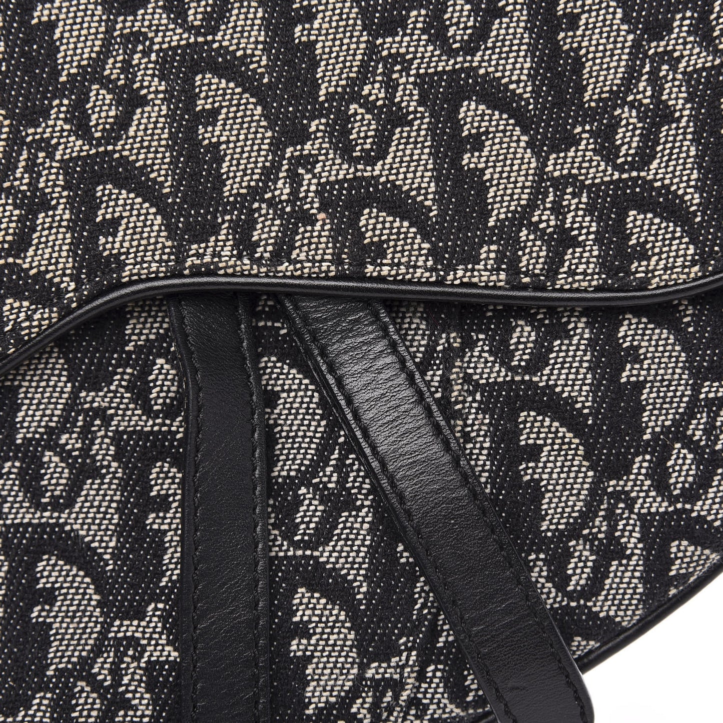 Monogram Saddle Bag Black