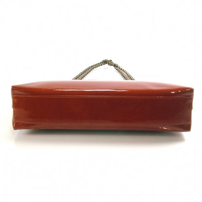 Chanel Patent Hybrid Rust Red 5 of 12