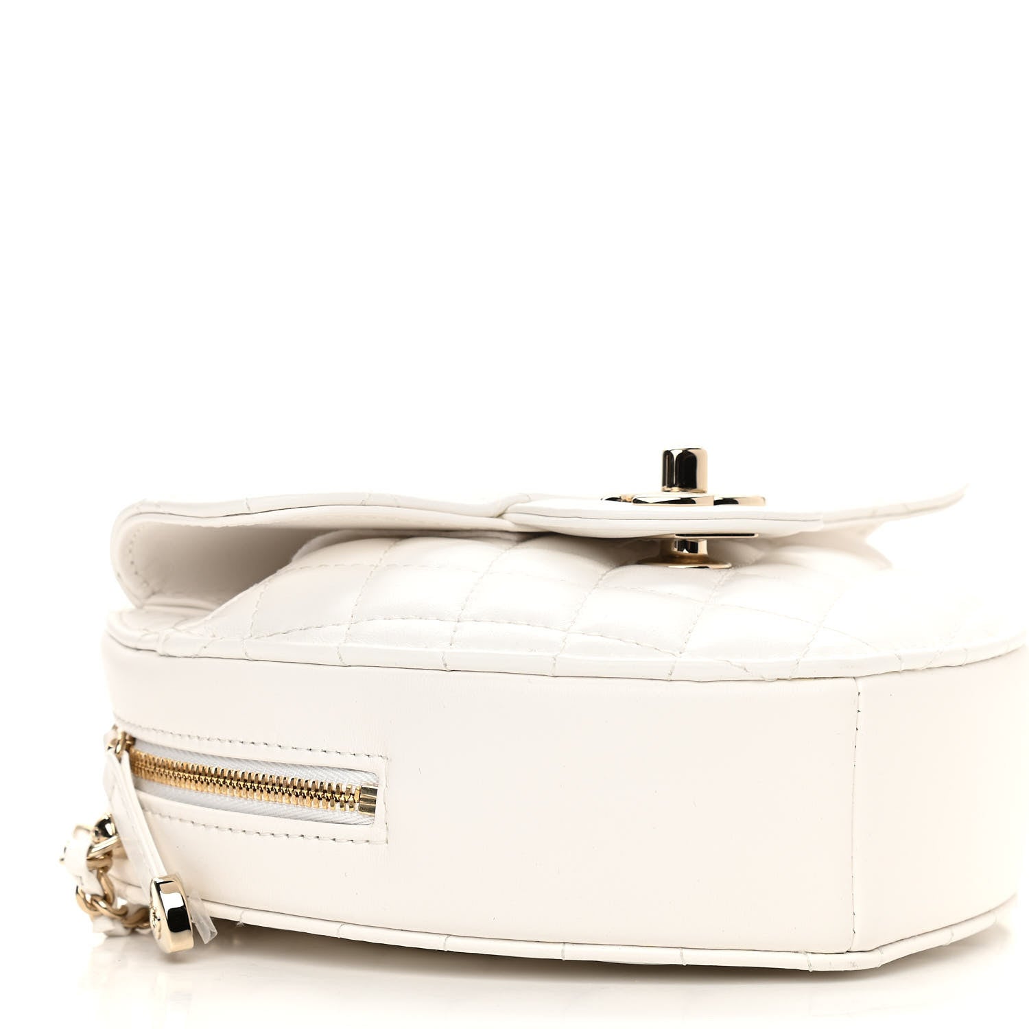 Chanel Lambskin Quilted CC In Love Heart Bag White 9 of 11