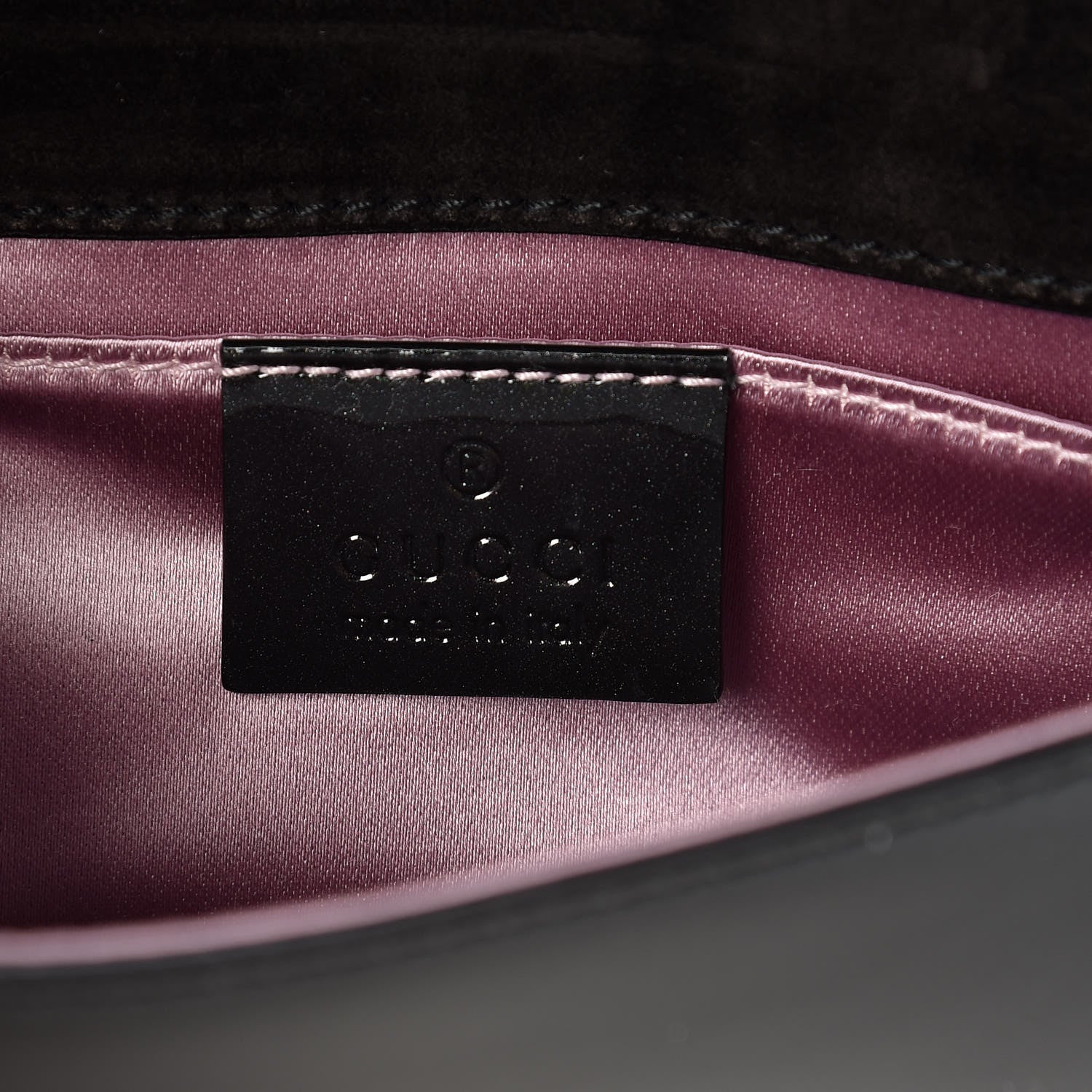 Gucci Patent Romy Clutch Black 6 of 7