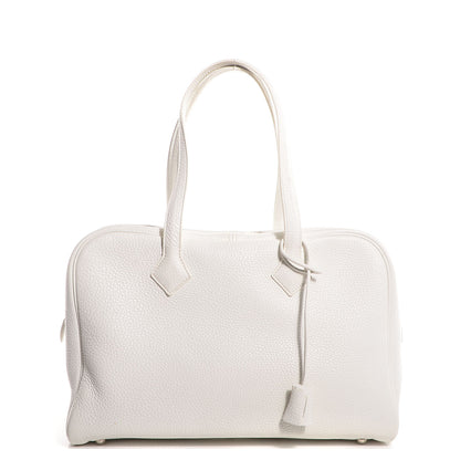 Hermes Taurillon Clemence Victoria II 35 White 1 of 17