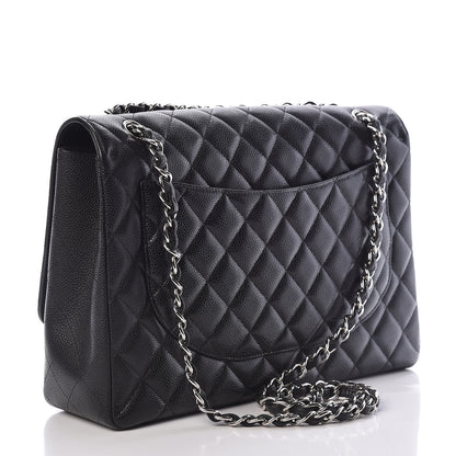 Chanel Caviar Quilted Maxi Single Flap Black 3 of 11