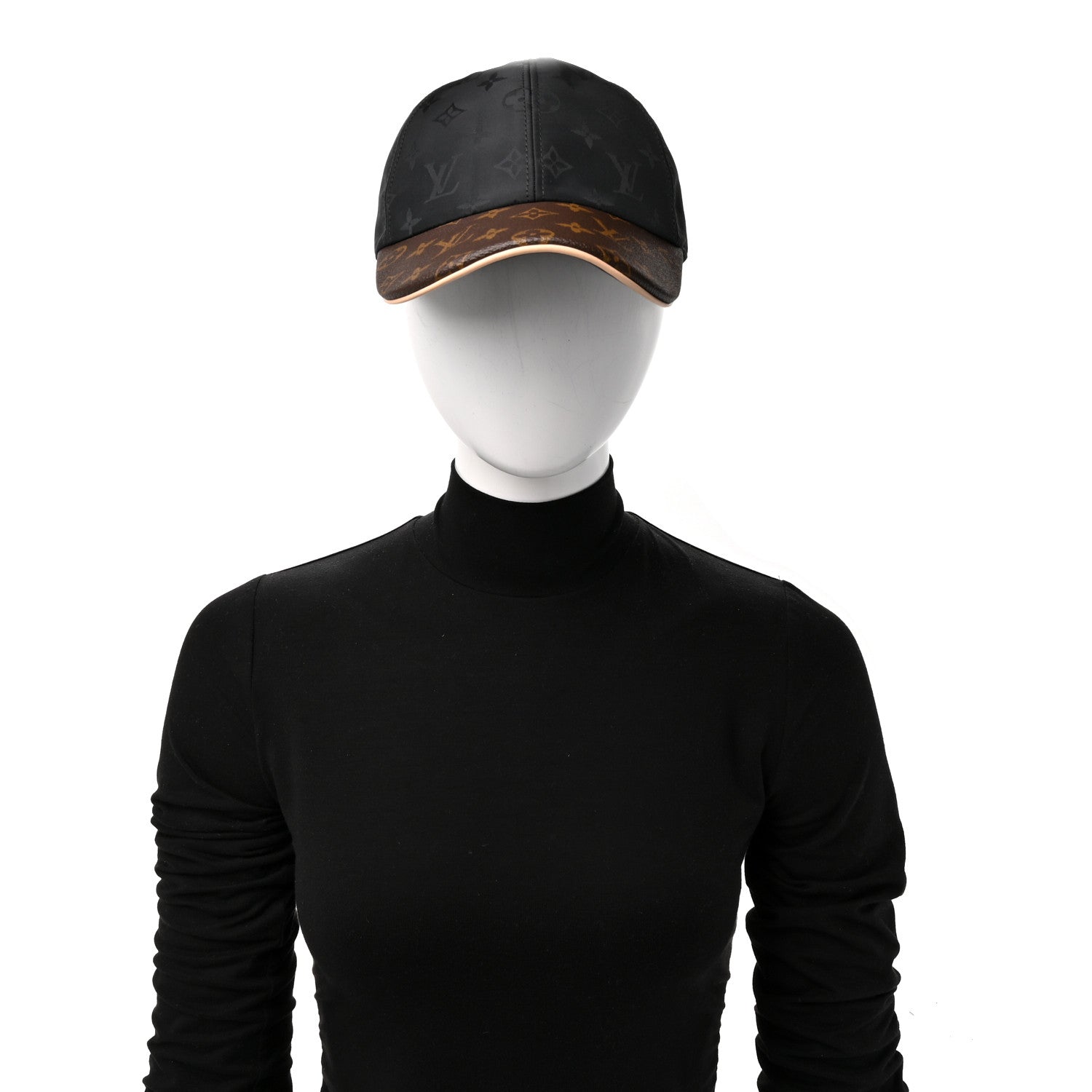Louis Vuitton Polyester Silk Monogram LV Get Ready Cap L Black 2 of 8