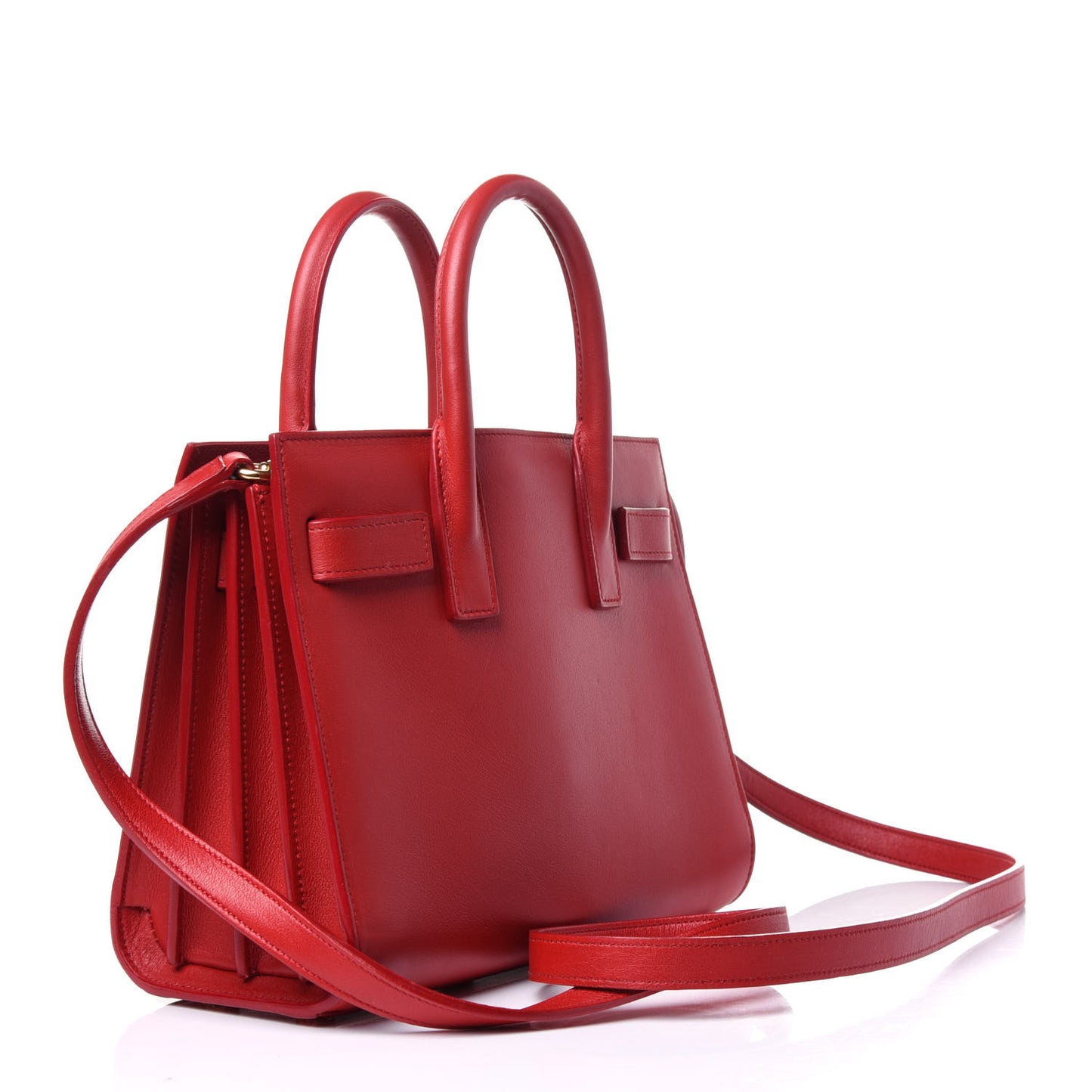 Calfskin Nano Sac De Jour Lipstick Red