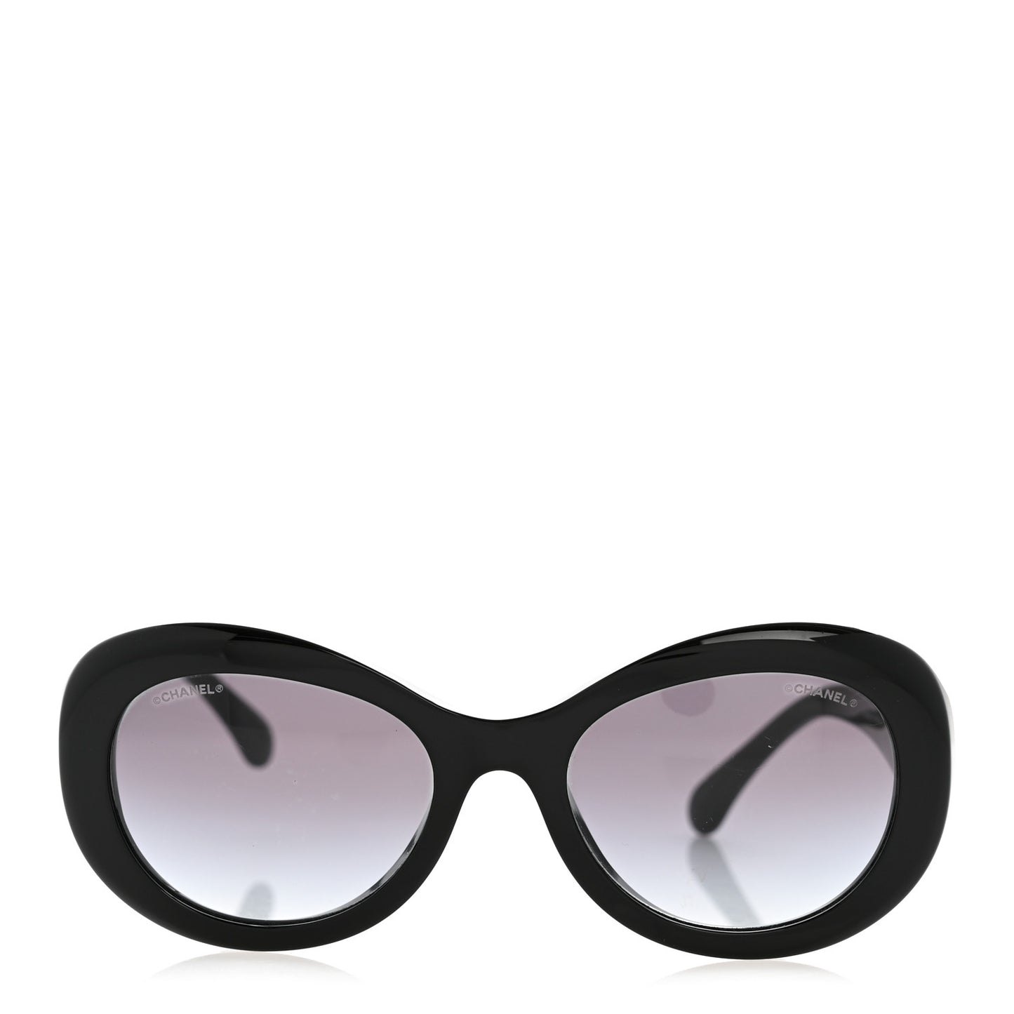Acetate Polarized Oval CC Sunglasses 5469-B-A Black