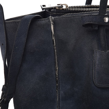 Prada Suede Scamosciato Twin Pocket Tote Oltremare 17 of 21