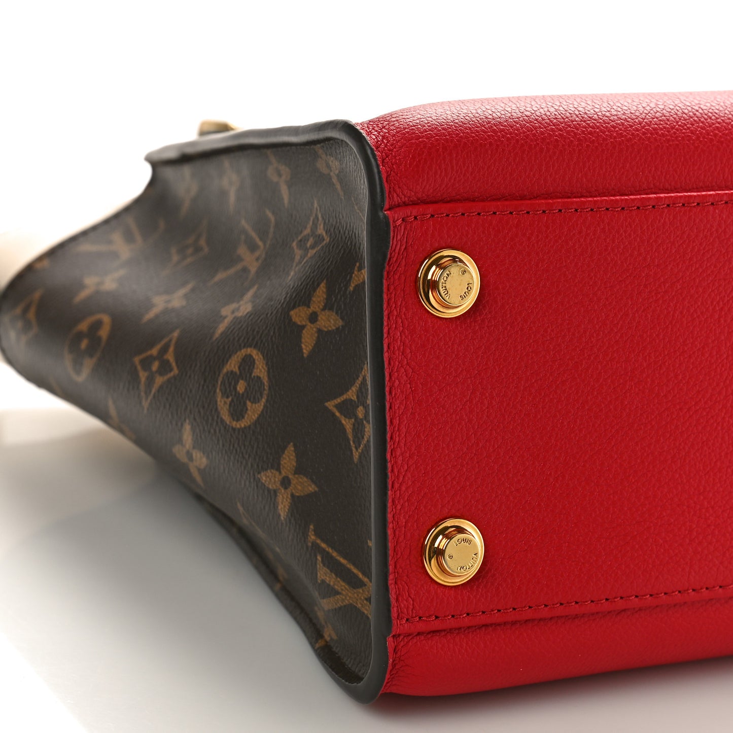 Calfskin Monogram On My Side Pirate Red