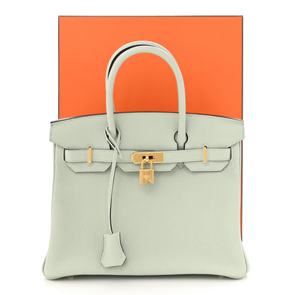 Hermes Togo Birkin 30 Gris Neve 11 of 11