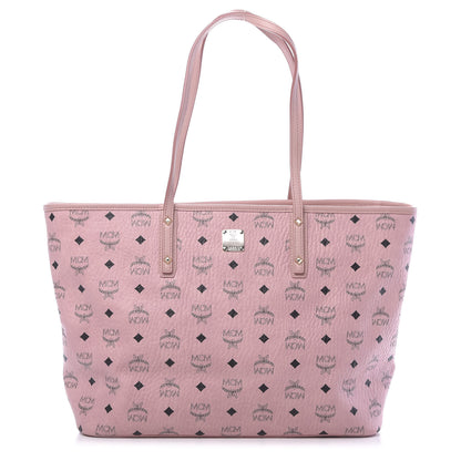 MCM Visetos Medium Anya Shopper Tote Light Pink 1 of 10
