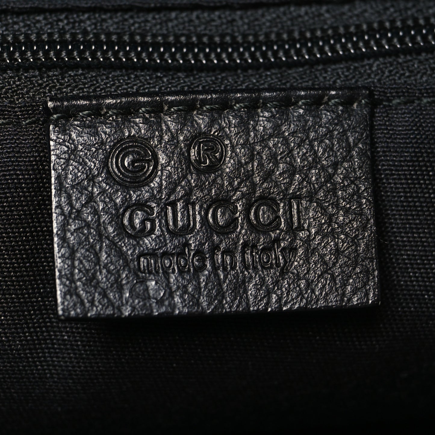 Denim Monogram Large Half Moon Hobo Black