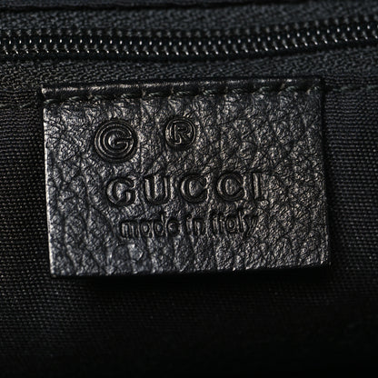 Gucci Denim Monogram Large Half Moon Hobo Black 6 of 12