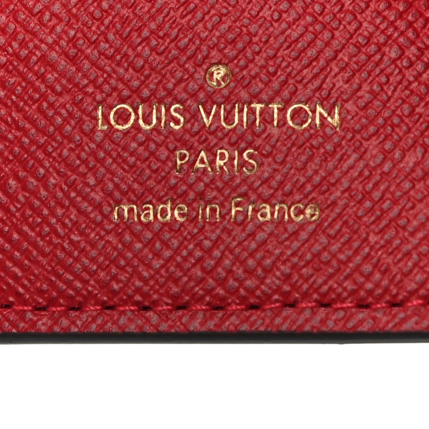 Damier Ebene Victorine Wallet Cherry
