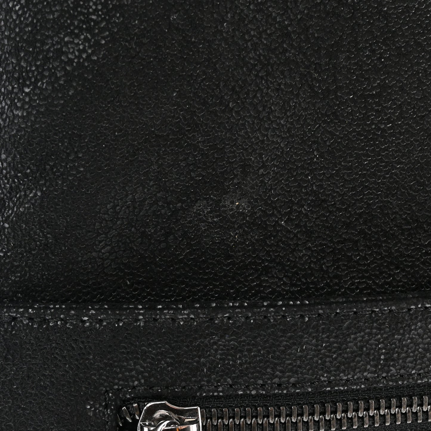 Shaggy Deer Falabella Fold Over Clutch Black