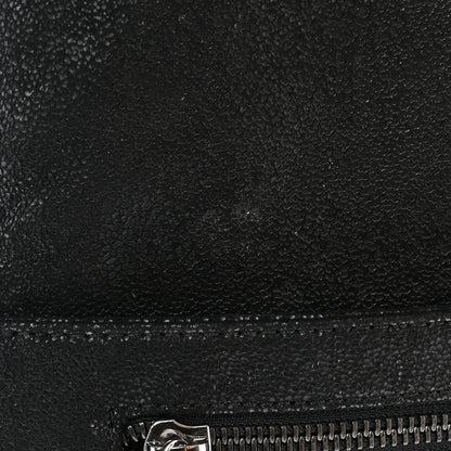 Stella McCartney Shaggy Deer Falabella Fold Over Clutch Black 10 of 11