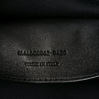 Saint Laurent Calfskin Crocodile Embossed Medium Shopper Tote Black 6 of 9