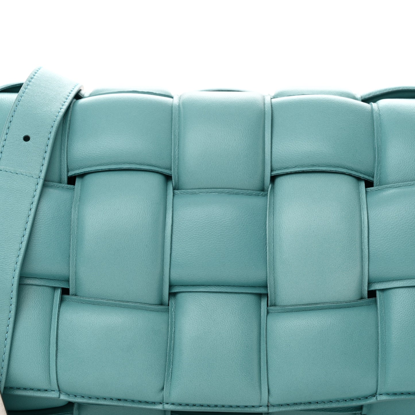 Nappa Maxi Intreccio Padded Cassette Crossbody Bag