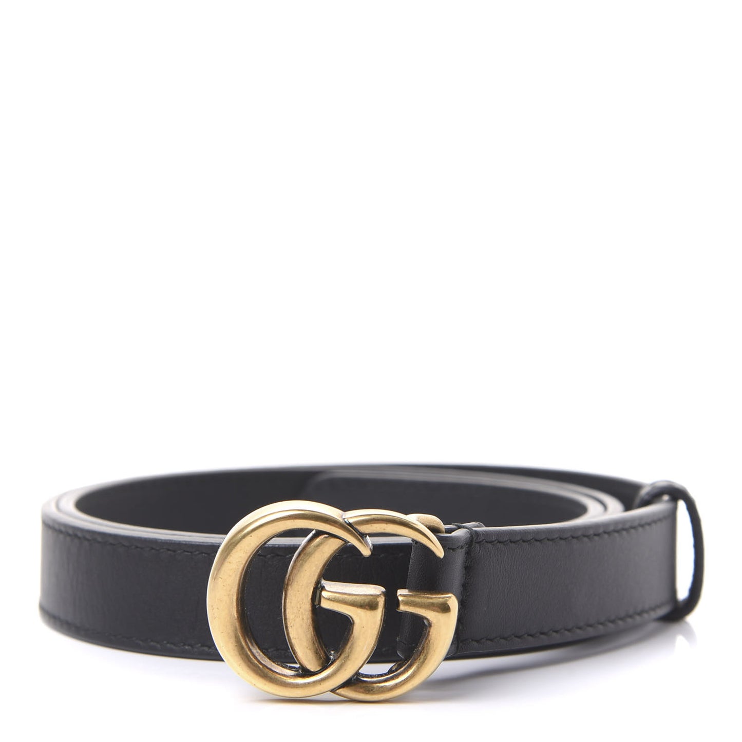 Calfskin Double G 20mm Belt 75 30 Black