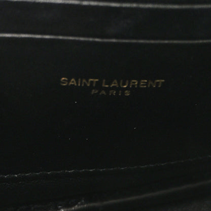 Saint Laurent Grain De Poudre Matelasse Monogram Mini Lou Camera Bag Dark Beige 6 of 11