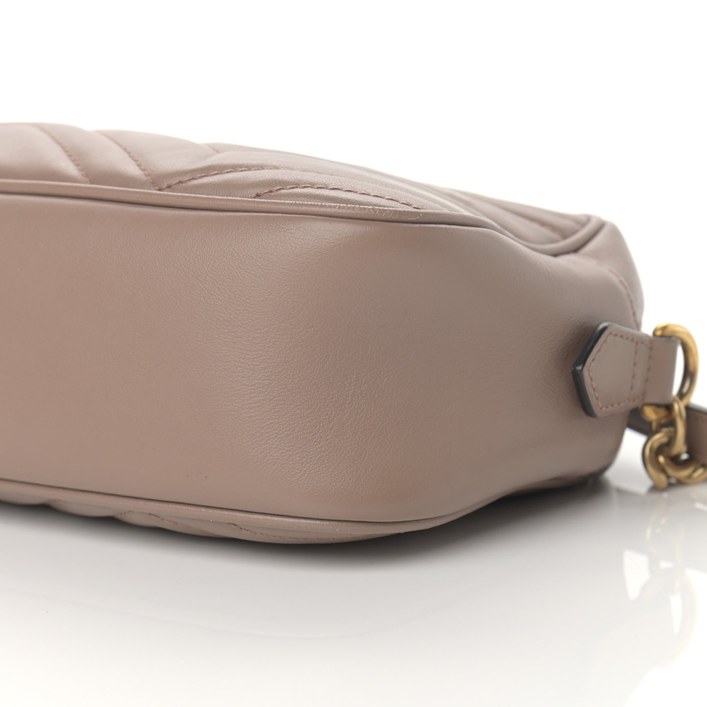 Calfskin Matelasse Small GG Marmont Chain Shoulder Bag Porcelain Rose