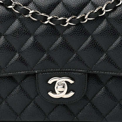 Chanel Caviar Quilted Medium Double Flap Black 8 of 13