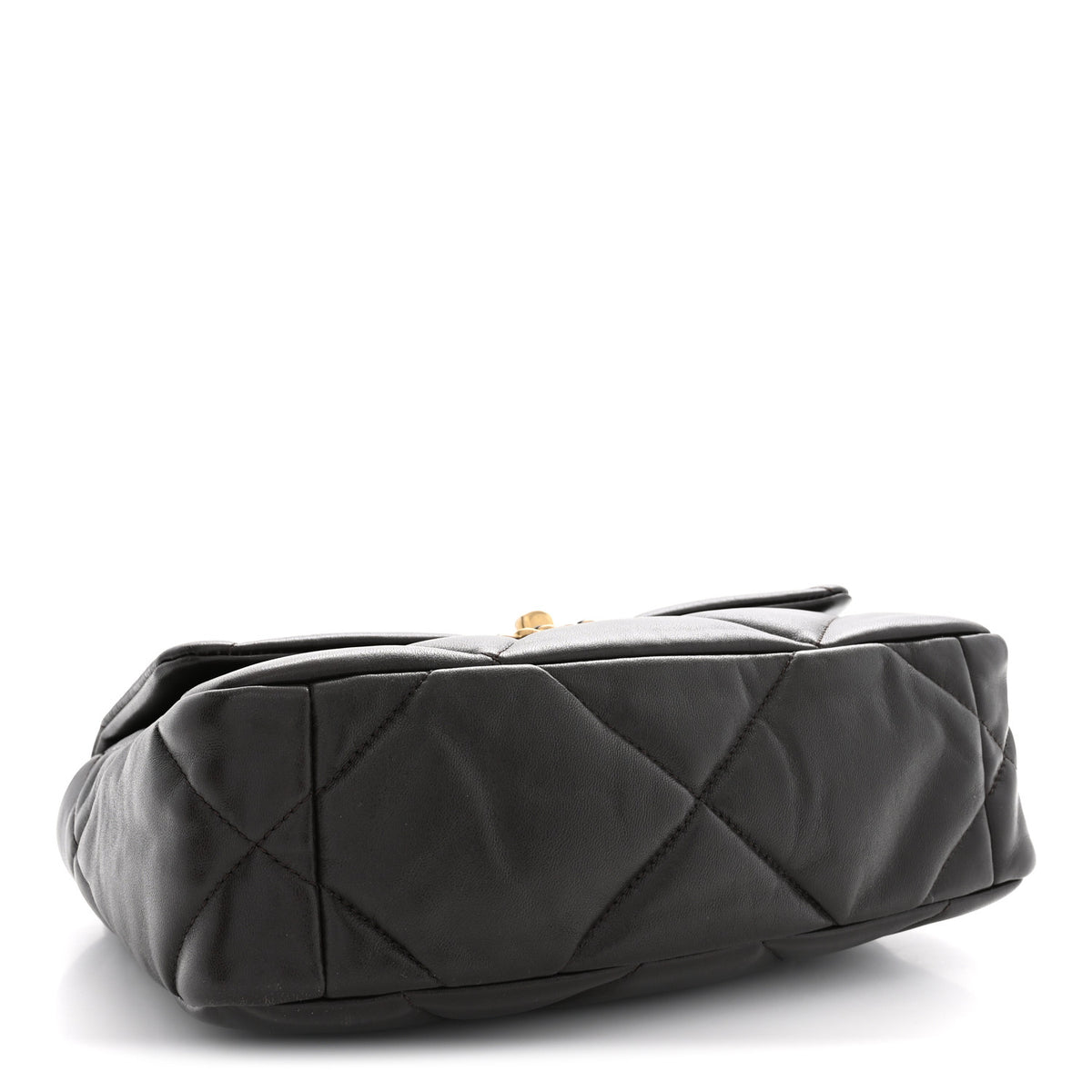 Lambskin Quilted Medium Chanel 19 Flap Dark Brown