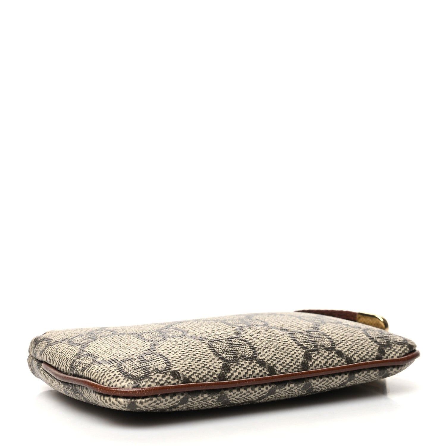 Gucci GG Supreme Monogram Key Case Beige Ebony Cuir 4 of 11