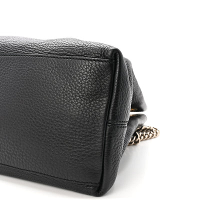 Gucci Pebbled Calfskin Medium Soho Chain Shoulder Bag Black 10 of 10