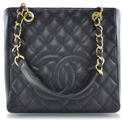 Chanel Caviar Petit Shopping Tote PST Black 1 of 11