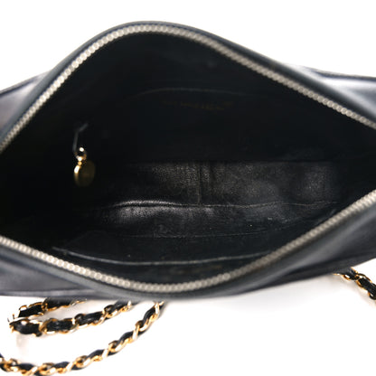 Chanel Caviar Chevron Quilted Camera Case Black 5 of 10