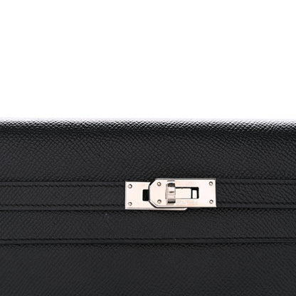 Hermes Epsom Kelly Longue Wallet Black 8 of 8
