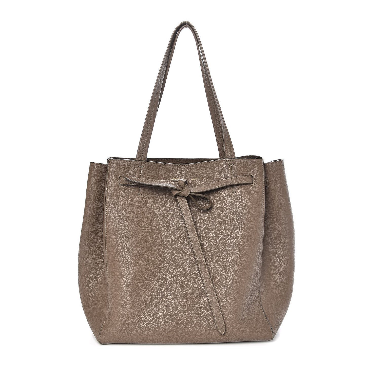 Soft Grained Calfskin Small Belt Cabas Phantom Taupe