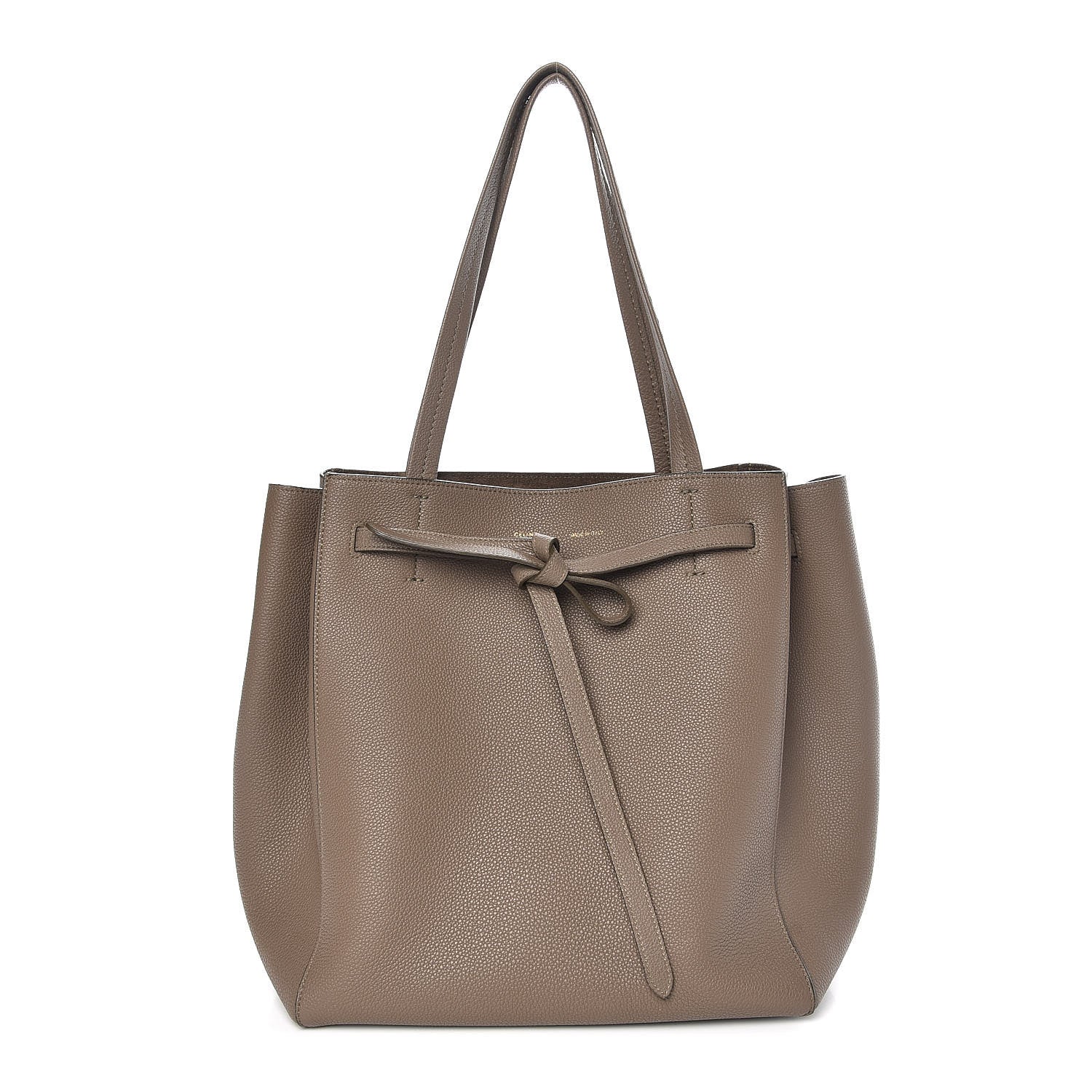 Celine Soft Grained Calfskin Small Belt Cabas Phantom Taupe 1 of 7