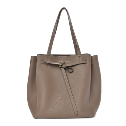 Celine Soft Grained Calfskin Small Belt Cabas Phantom Taupe 1 of 7