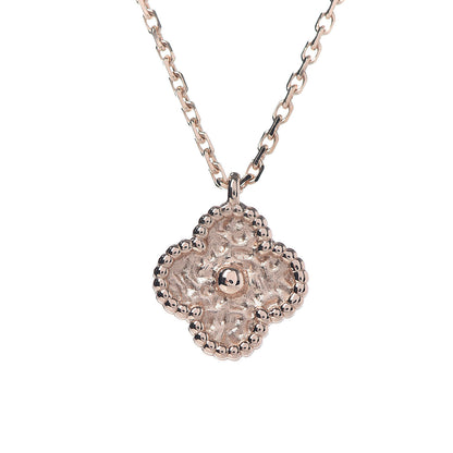 Van Cleef & Arpels 18K Rose Gold Sweet Alhambra Pendant Necklace 4 of 8
