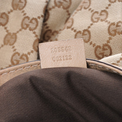 Gucci Monogram Large Jockey Hobo Beige 7 of 9