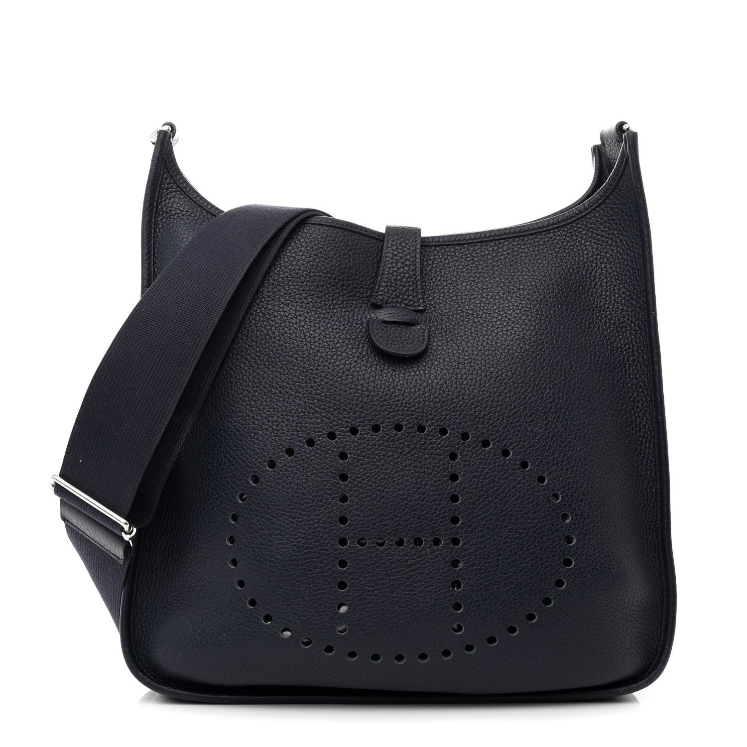 Hermes Taurillon Clemence Evelyne III GM Bleu Nuit 1 of 11