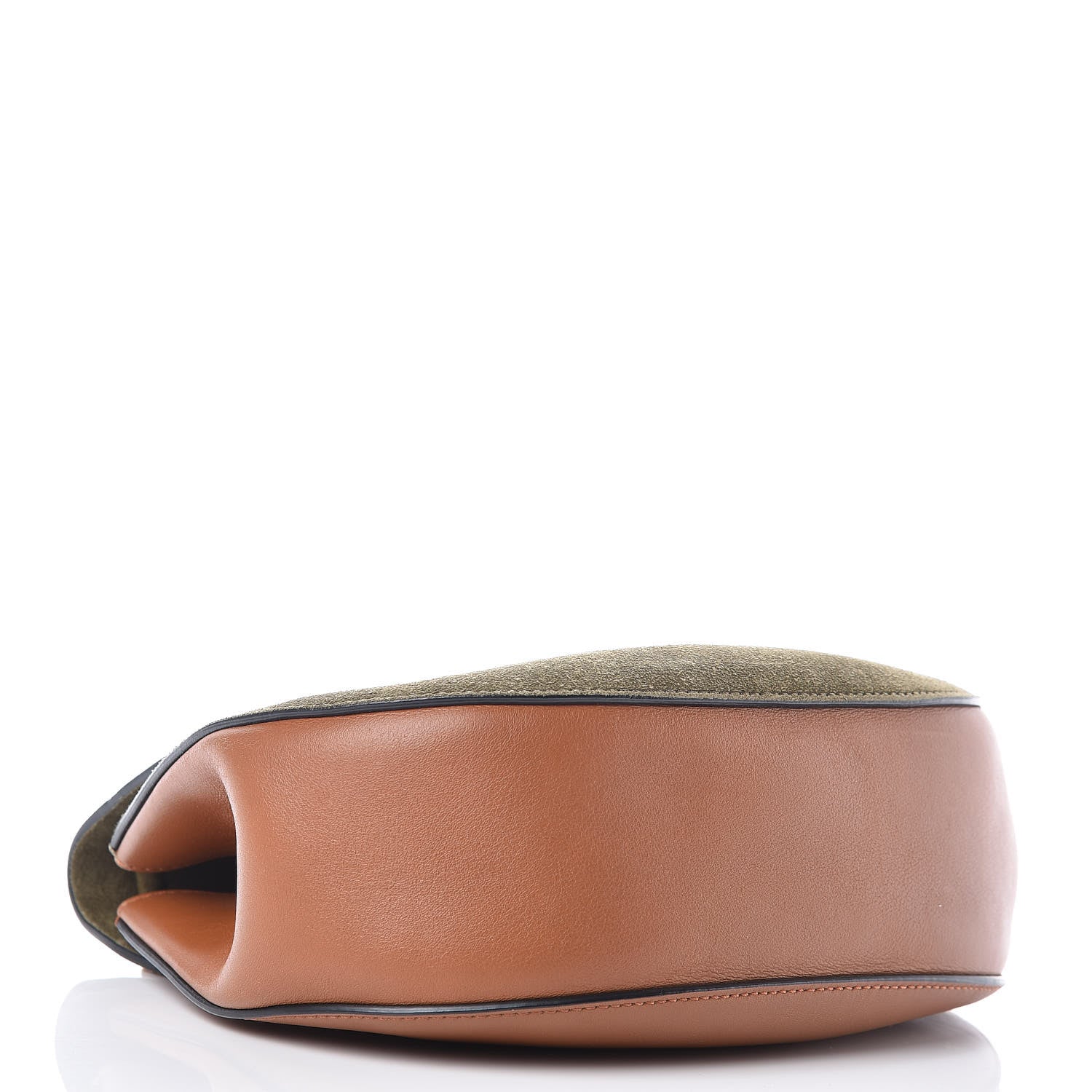 Chloe Suede Smooth Calfskin Drew Shoulder Bag Caramel 4 of 9