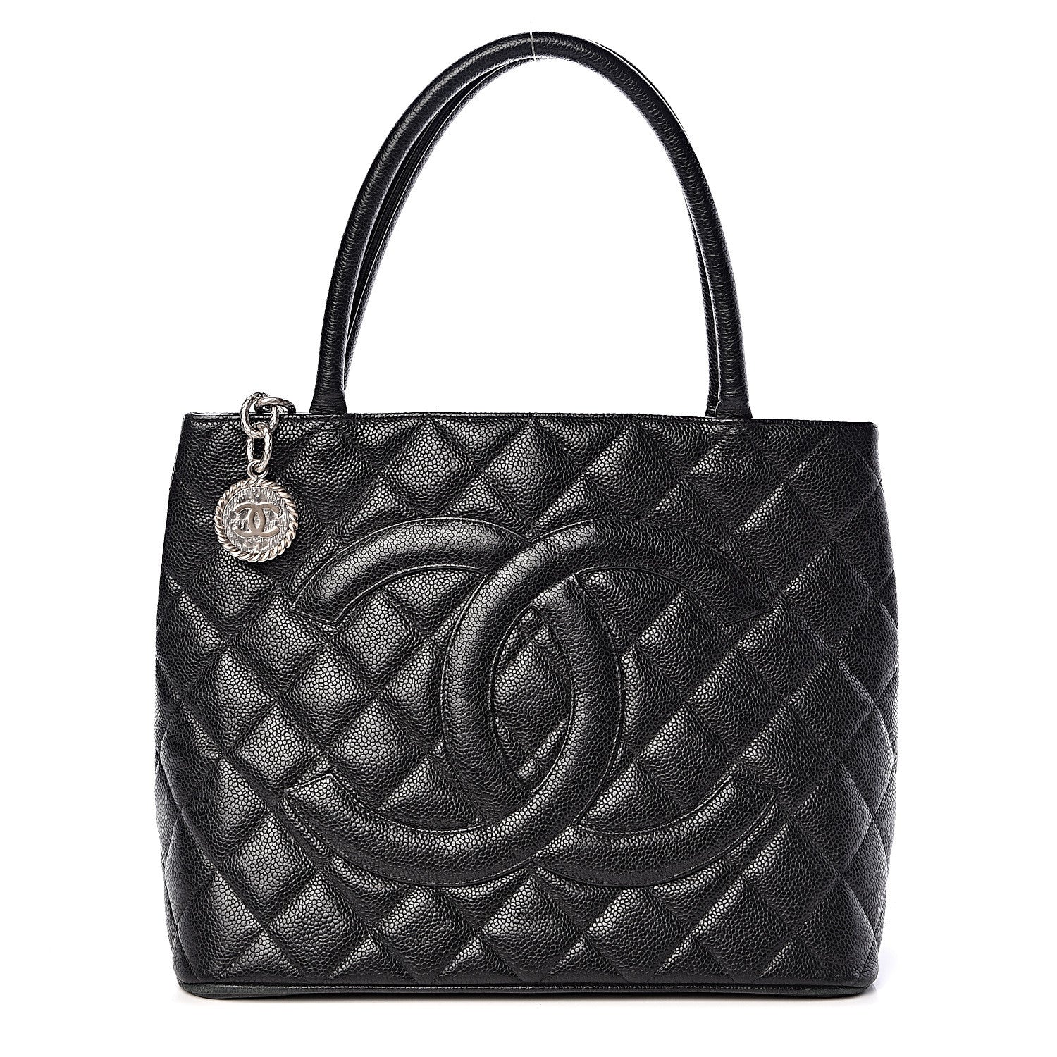 Chanel Caviar Quilted Medallion Tote Black 1 of 15
