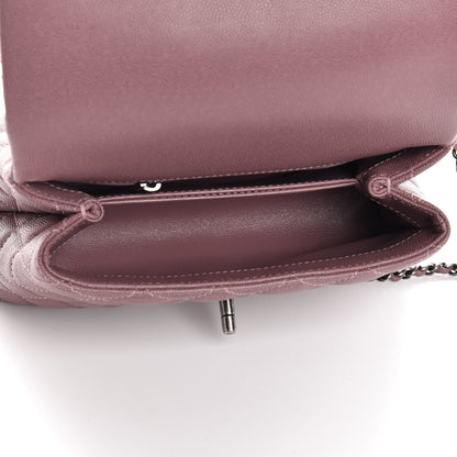 Chanel Caviar Lizard Quilted Mini Coco Handle Flap Pink 5 of 8