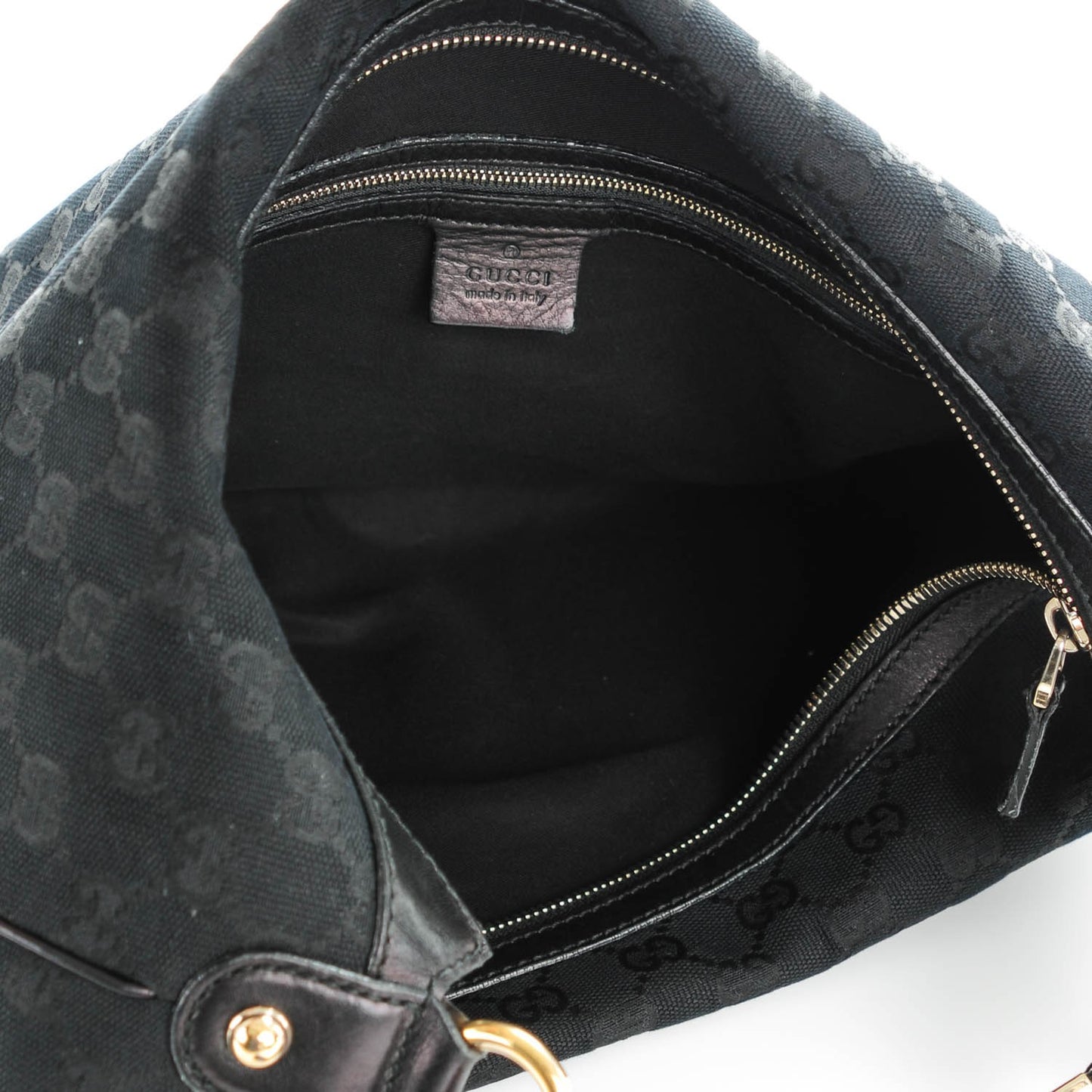 Monogram Biba Studded Hobo Black