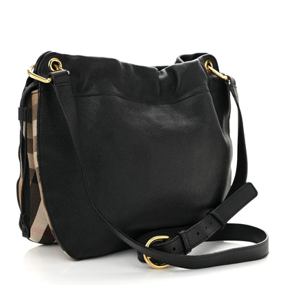 Burberry Grainy Calfskin House Check Small Bingley Black 3 of 11