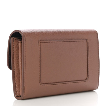 Mulberry Classic Grain Medium Darley Wallet Dark Blush 3 of 12