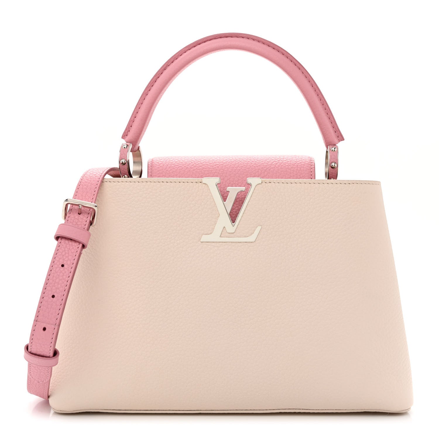 Louis Vuitton Taurillon Capucines PM Petale Pink 1 of 13