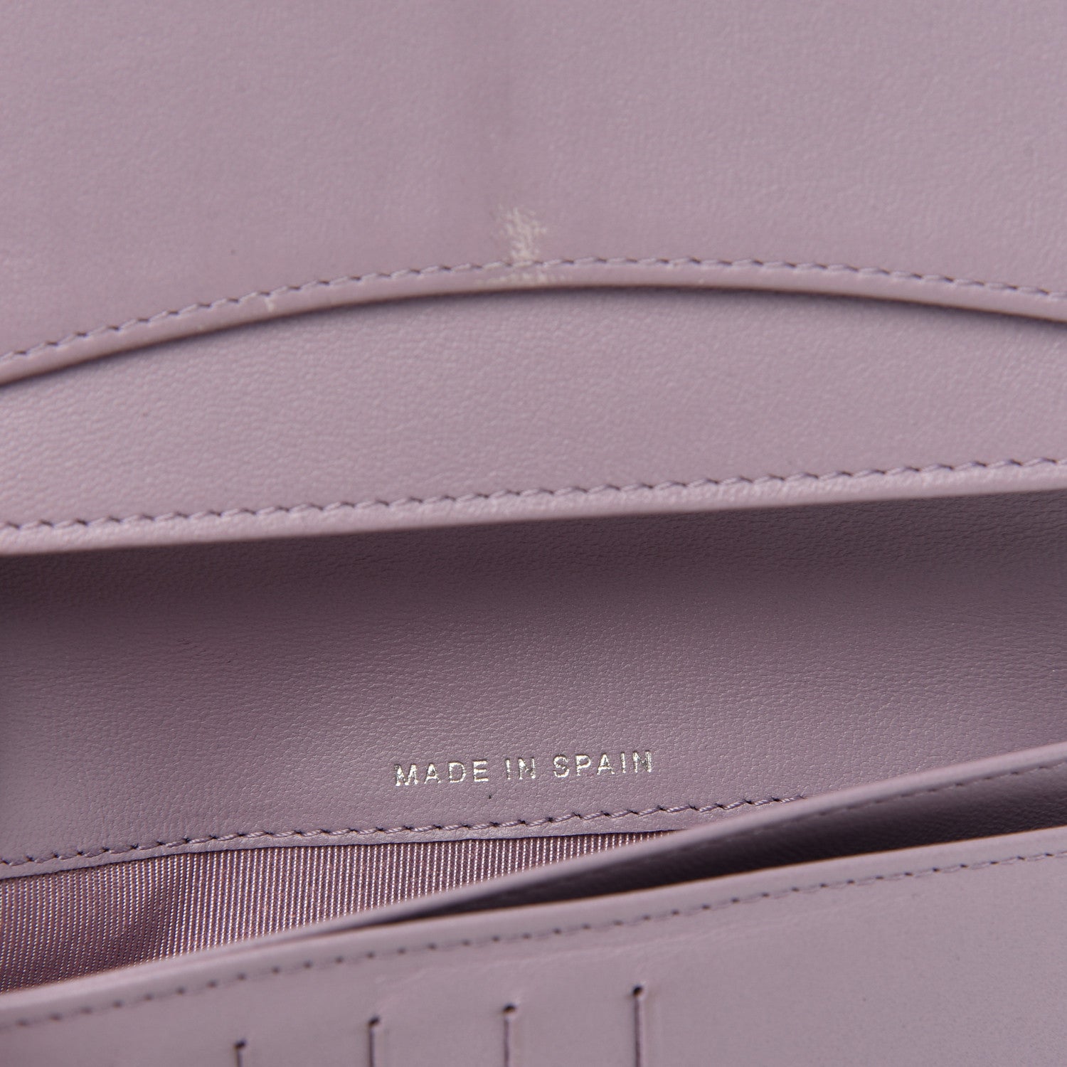 Chanel Lambskin Quilted Yen Wallet Light Purple 7 of 11